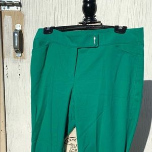 WHBM, Jade Green Crop Pants, size 6R